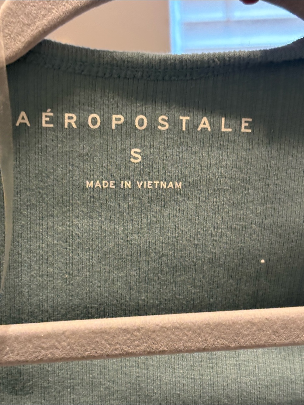 Aeropostale Teal Ribbed Women's Sweater Top